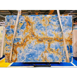 Натуральный камень синий оникс мраморные блоки Натуральный Камень Плиты полированный оникс Камень - Product Image 3