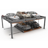 Système de stationnement en puzzle homologué CE, 2 niveaux, levage et glissement hydrauliques semi-automatiques, intelligent, gain de place urbain