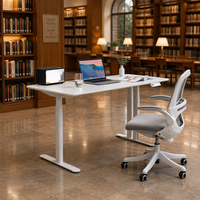Bureau debout intelligent à moteur unique, hauteur réglable, table de bureau électrique à levage, cadre métallique moderne pour espace de travail