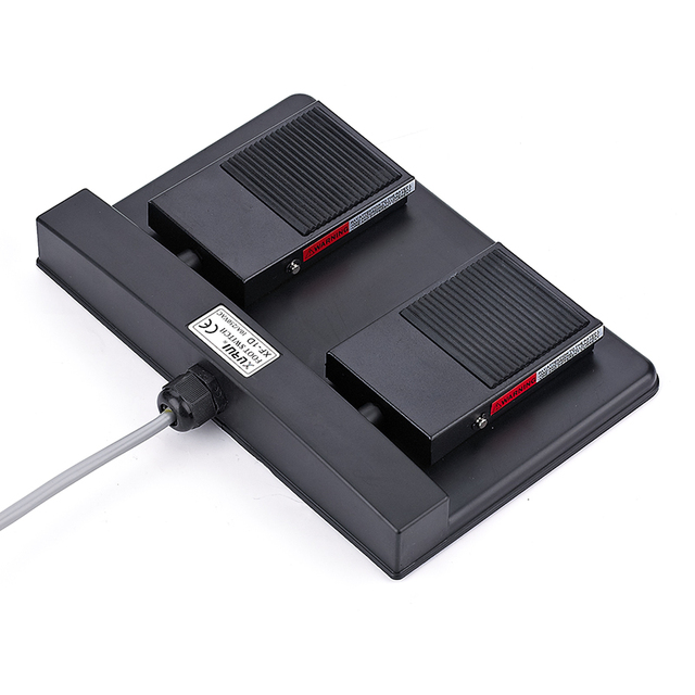 XURUI 10A 250V Double Pedal DPDT Foot Switch TUV CE Certified IP54 Protection for Medical Treatment