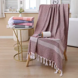 Peshtemal Turkish Turkish Towels 100% Cotton Beach Towels Picnic Mat For Gift Personalized Washrag Handmade Mat Warm Wrapper