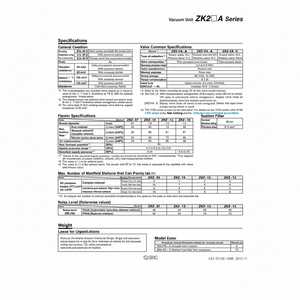 ชิ้นส่วนนิวเมติกส์ ZZK209A-A1L-A นิวเมติก SMC - Product Image 1