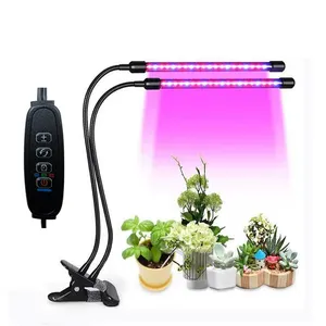 LED bitki büyüme ışık çift kafa USB karartma tam spektrum klip dolgu ışığı zamanlanmış olabilir