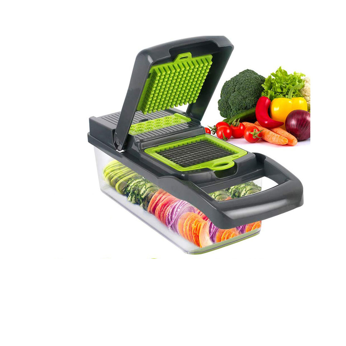 Многофункциональная овощерезка, нарезка в кубиках картофеля, слайсер для картофеля, кухонный ручной измельчитель для овощей 12 в 1