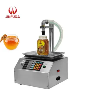 semi automatic paste plastic bottle magnetic gear pump honey cream filling machine 100-1000 ml in china