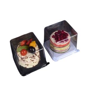 <b>Mini</b> <b>Cake</b> <b>Box</b> Square Mooncake <b>Box</b> Small Single Muffin Dessert <b>Cake</b> Container PET Plastic Wholesale 3 Inch Food Bulk Disposable - Product Image 4