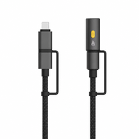 Kabel Pengisian Daya USB 4-in-1 60W PD 3A dengan Konduktor Tembaga Murni Berlapis Nilon dan Alloy Aluminium yang Lebih Ringan untuk Komputer IOS Printer