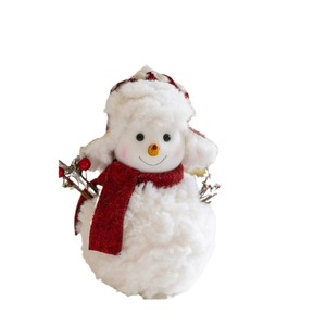 Nueva felpa de punto Navidad muñeco de nieve adornos decoraciones para escritorio ambiente navideño - Product Image 5