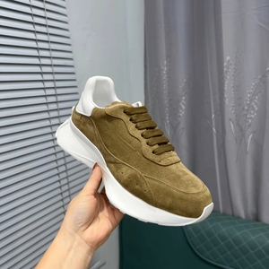 Alexander Zapatillas Bajas Unisex de Plataforma Gruesa con Empeine de Ante y Cordones, Calzado Casual con Tacón en Contraste para Street Queen - Product Image 1
