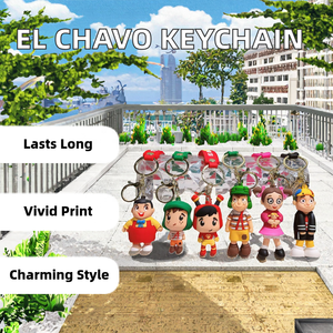 Llavero de mosquetón al <span class=keywords><strong>por</strong></span> mayor con diseño de animales de dibujos animados ecológicos y lindos, de PVC, delicado, pequeño, para regalo, muñeco, coche - Product Image 2