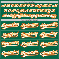 Maillot de Baseball Rétro Authentique Vert Personnalisé, T-shirt de Baseball sans Boutons pour Tenues de Baseball et Softball