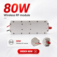 Modul Penguat Daya RF GaN 80W Efisiensi Tinggi Penguat Sinyal Profesional Unit Rf Nirkabel untuk Sumber Perlindungan Drone