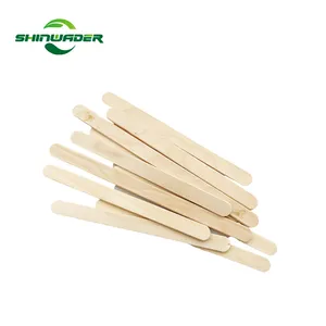 Natural Biodegradable Wooden Popsicle 114mm ice cream Craft stick Bulk with custom logo