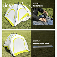 Carpa Kawagebo Kamp (KK) de Fácil Instalación, Impermeable y Portátil para Camioneta, con Toldo Protector contra la Lluvia