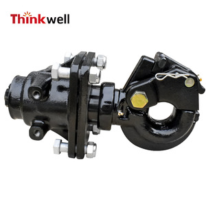 Heavy Duty Swivel Pintle Hook 40T Carbon Steel Black Powder Coated For <b>Trailers</b> <b>Tractors</b> Farm Vehicles RVs - Product Image 2