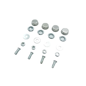 Stainless Steel Cap Buckle License Plate <b>Screw</b> <b>Set</b> For Car Replacement Repair General Use - Product Image 3