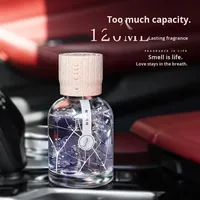 Nouveau diffuseur de voiture écologique DIY WIACHNNHuixiu avec bouteille en verre et base en bois, éliminateur d'odeurs pour hommes et femmes