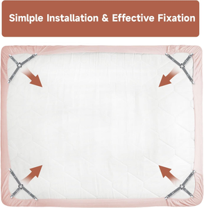 4 pièces de fixations pour <span class=keywords><strong>draps</strong></span> de lit pour les coins, antidérapantes, clips pour <span class=keywords><strong>draps</strong></span> gris, sangles pour <span class=keywords><strong>draps</strong></span>, maintiennent la literie sans plis, faciles à installer - Product Image 5