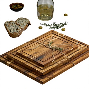 Planche à découper en acacia, planche à charcuterie, avec poignées, 36x12 pouces, pliable, pour le voyage, 1,5 cm d'épaisseur, passe au lave-vaisselle, extra longue, rectangulaire - Product Image 1