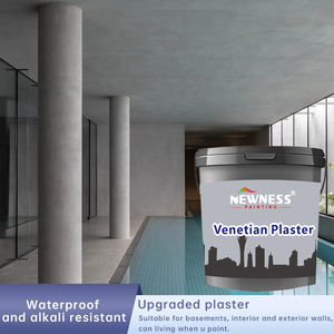 Pintura de Yeso <span class=keywords><strong>Veneciano</strong></span> B&Q, Yeso de Seda para Paredes Interiores, Revestimiento Acrílico Fácil, Pintura Líquida para Paredes <span class=keywords><strong>con</strong></span> Dióxido de Titanio - Product Image 5