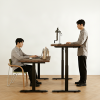 Table électrique réglable en hauteur OEM 1400*600mm, bureau à domicile, bureau d'étude, table de gaming en bois d'hévéa, établi, bureau d'ordinateur