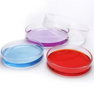 LIQUN Boîte de culture cellulaire en verre borosilicate autoclavable 90mm 100mm 120mm Boîte de Pétri en verre avec couvercles - Product Image 4