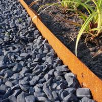 Corten Steel Fortalece el borde a presión del jardín Borde de pavimentación personalizado para asegurar ladrillos Adoquines y piedras