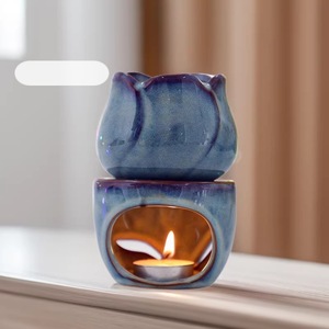 Diffuseur d'arômes créatif en céramique, brûleur d'huiles essentielles, décoration d'intérieur, chauffe-cire en céramique et fer pour bougies chauffe-plat - Product Image 1