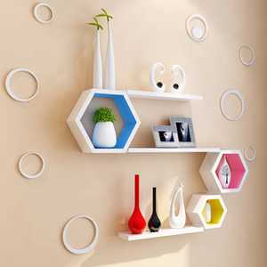 Estantes de Madera Maciza, Barra de Ganchos, Estante Flotante Decorativo de Madera para Colgar en la Pared - Product Image 3