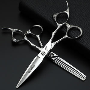 Ensemble de ciseaux de coiffure Kawamoto en acier inoxydable, ciseaux plats, ciseaux à effiler, outils de coiffure durables pour la population générale - Product Image 2