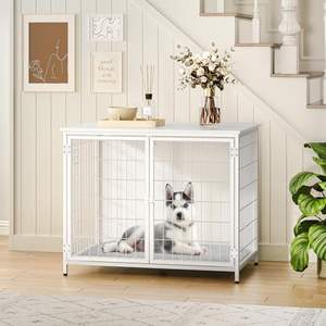 Mesa Auxiliar Resistente de Metal y Madera con Cojín, Puertas Dobles, Color Personalizable, Estante de Almacenamiento Montado en la Pared para Microondas - Product Image 1