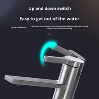 Nouvelle Arrivée Robinet de Lavabo Moderne et Simple en Acier Inoxydable 304 Brossé avec Cartouche Céramique PVD, Monocommande Eau Chaude et Froide pour Installation sur Plan