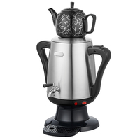 Bouilloire électrique turque automatique de 3,5 L de couleur noire, maintien au chaud, samovar russe