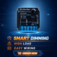 BiLiHonDim Matter Over Thread Smart Dimmer sans neutre 200W compatible avec Google Assistant Apple Home SmartThings Alexa