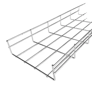 Zinc Coated Electric Wire Mesh Cable Tray CE UL Certificate