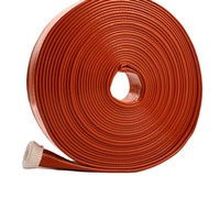 Manchon en fibre de verre silicone haute température certifié CE RoHS, résistant au feu, pour machines de construction