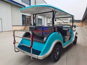 Autobús Turístico Eléctrico Clásico de Alta Calidad con 6 Asientos, Estilo Vintage, Tipo Carrito de Golf, para Recorridos Panorámicos y Campos de Golf - Product Image 2