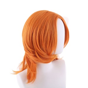 วิกผมสั้นตรงสีส้ม นามิ คอสเพลย์ อนิเมะ สำหรับงานปาร์ตี้ฮาโลวีน ทนความร้อน ขายส่งขนาดเล็ก - Product Image 6
