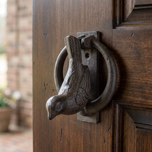 Battant de porte moderne en fonte de fer forgé effet rouillé pour hôtel - Product Image 3