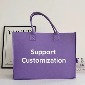 Sacs fourre-tout en feutre promotionnels <span class=keywords><strong>sac</strong></span> à main pour femmes <span class=keywords><strong>sac</strong></span> fourre-tout avec logo imprimé personnalisé pour la publicité - Product Image 3