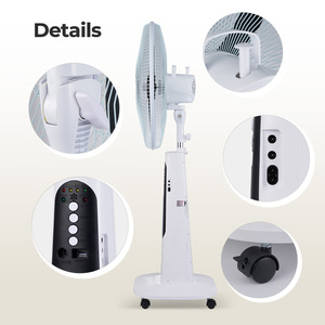Winningstar 18 Inch Oscillating Floor <b>Fan</b> <b>With</b> <b>Remote</b> Control For Home Use - Product Image 3