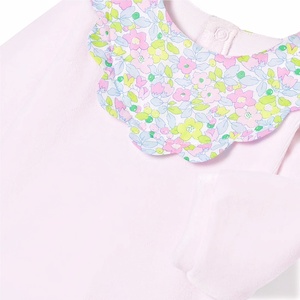 <span class=keywords><strong>Pagliaccetto</strong></span> da bambina con collo floreale in Velour <span class=keywords><strong>9</strong></span> <span class=keywords><strong>mesi</strong></span> in cotone neonato abbigliamento per bambine tutina da 3 a 6 <span class=keywords><strong>mesi</strong></span> pigiama <span class=keywords><strong>pagliaccetto</strong></span> - Product Image 5