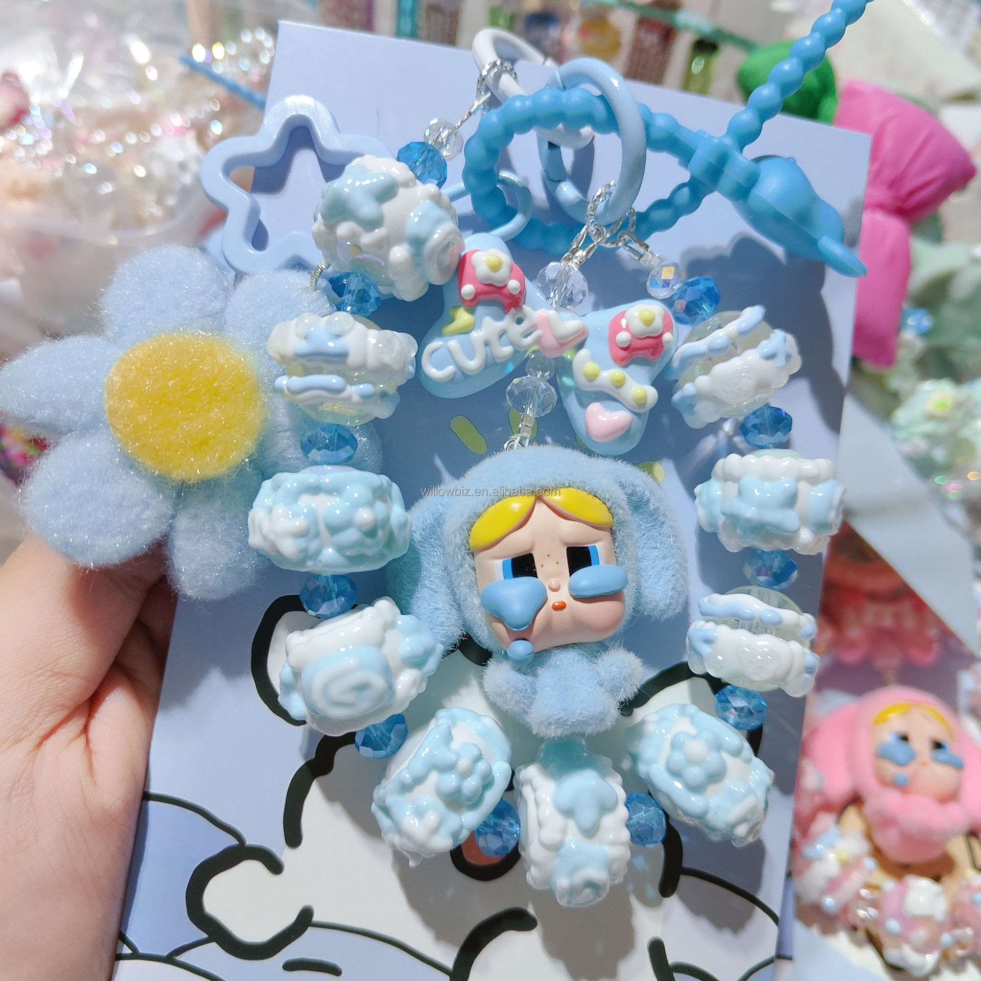 ลูกปัดทาสีด้วยมือ