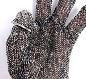 Gants chauds résistants aux coupures De la viande, Guantes De Malla d'oyster Anti-découpe, en fil d'acier inoxydable, <span class=keywords><strong>maille</strong></span> métallique, gants De sécurité pour travail De boucherie - Product Image 2