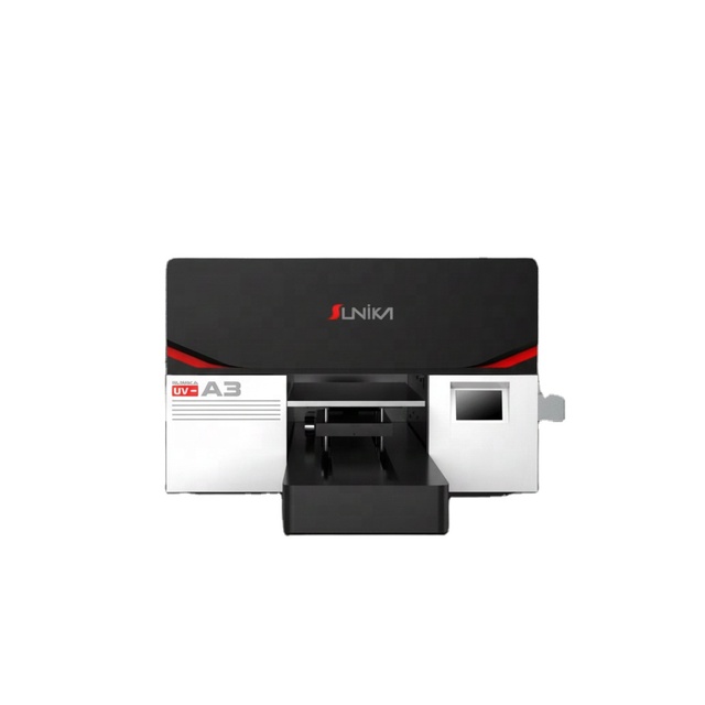 For A3 UV-LED Flatbed Printer I3200 Printhead Full-Automatic Flex Egg Card Stock Paper Label 9600dpi Digital Machine