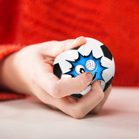 Ballon de football en mousse PU de taille mini 6 cm avec logo personnalisé, anti-stress, décompression, style doux, jouet à presser promotionnel