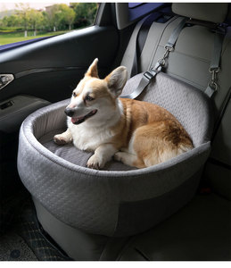 2025 Detachable Washable Dog Car Seat Bag Comfortable Durable Waterproof <b>Portable</b> Travel <b>Bed</b> with Cotton Animal Pattern for Cats - Product Image 4