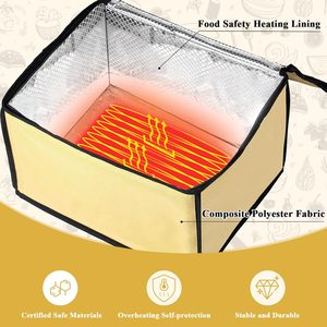 Versatile <b>Silicone</b> Dough Proofer with Heater Eco-Friendly Dishwasher Safe Temperature Control for Pizza Dough and Bread <b>Baking</b> - Product Image 2
