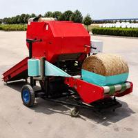 Presse à balles hydraulique pour ensilage de grande taille, capacité 500 kg+, compacteur de fourrage haute densité pour la production d'aliments commerciaux