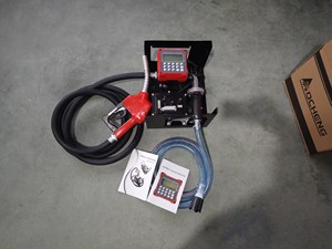 Équipement industriel compact de distribution de carburant, <span class=keywords><strong>pompe</strong></span> électrique <span class=keywords><strong>essence</strong></span>/diesel avec <span class=keywords><strong>compteur</strong></span> numérique de débit et buse d'arrêt automatique - Product Image 5